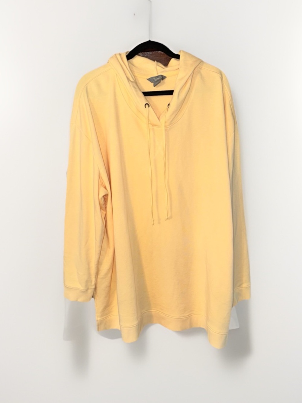 Natural Reflections Pale Yellow Hoodie with Drawstring